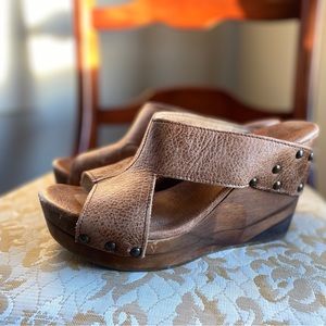 Bed Stu platform wedge sandals shoes